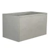 Hangend Badkamermeubel Met Ingebouwde Wastafel - Betongrijs - 80 Cm - Sosthene