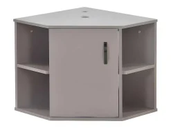 Hangend Badkamermeubel Met Keramische Wastafel - Marmeren Bladen - Lichtpaars (Kraan Niet Inbegrepen)