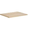 Hangend Badkamermeubel Met Opzet Wastafel Van Steen - Eiken Fineer - 60 Cm - Mesliva