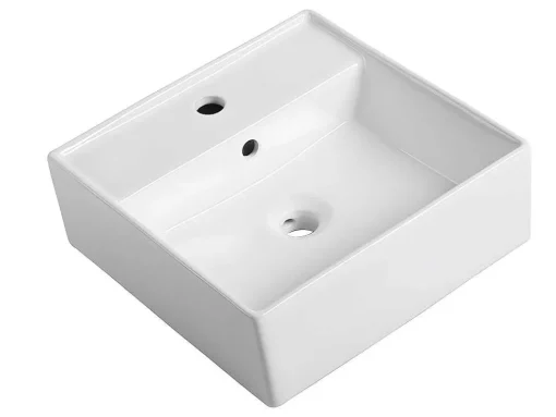 Hangend Badkamermeubel Met Wastafel, Zuil En Spiegelkast - Naturel En Wit - 94 Cm - Anid