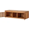 Hangend Badkamermeubel Van Acaciahout Met Dubbele Wastafel - 130 Cm - Penebel