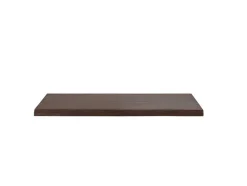 Hangend Bureau Van Donker Teakhout Met Zwarte Bevestigingsbeugels - 120 X 50 Cm - Sukawati