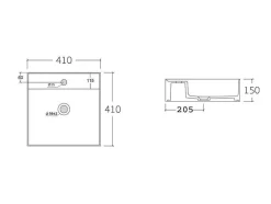 Hangend Geribbeld Badkamermeubel Met Wastafel Om Te Plaatsen - Licht Naturel - 80 Cm - Zevara