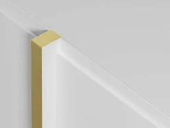 Hangend Tv-Meubel Met 4 Deuren Van Mdf - Wit En Goud - Luvonia