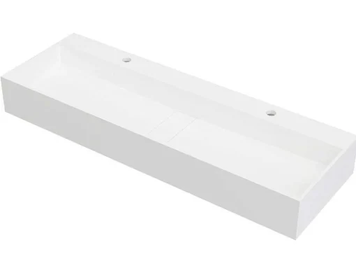 Hangend Wastafelblad - Wit - L120 X B40 X H15 Cm - Yamdrok