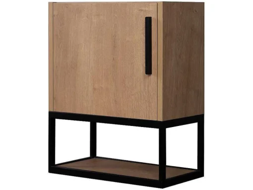 Hangend Wastafelmeubel Met Nis - 40 Cm - Licht Naturel - Lopena