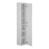 Hangende Badkamerkolom - 6 Planken - Wit - L30 X D25 X H160 Cm - Kayla