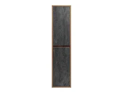 Hangende Badkamerkolom - Licht Naturel En Antraciet - H170 Cm - Tikitki
