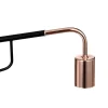 Hangende Wandlamp Van Gebogen Metaal - L65 X D10 X H25 Cm - Zwart En Koperkleurig - Colwood