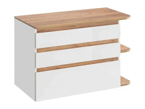 Hangende Wastafel - Natuur En Wit - 96 Cm - Anida