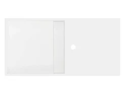 Hangende Wastafel Met Nis - Wit - L80 X B40 X H20 Cm - Goyoko