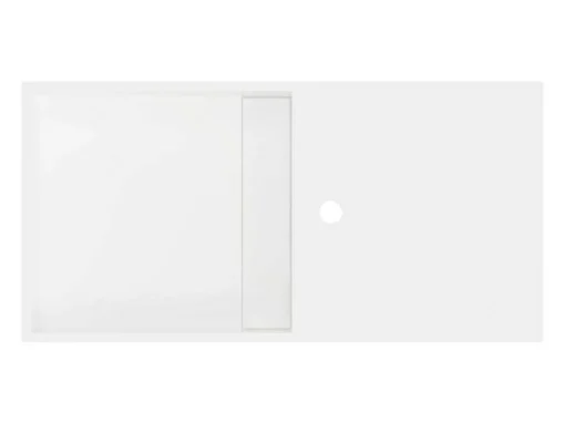 Hangende Wastafel Met Nis - Wit - L80 X B40 X H20 Cm - Goyoko