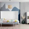 Hanglamp Etnische Stijl Van Bamboe En Zwart Metaal - D 40 X H 120 Cm - Parana