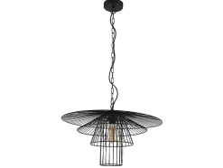 Hanglamp Met Draden Vlindermodel Machaon - Metaal - L59 X H95 Cm - Zwart