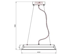 Hanglamp Met Ledverlichting Van Metaal En Aluminium - D45 Cm - Wit En Naturel - Derry