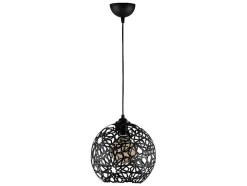 Hanglamp Met Verstelbare Hoogte Celindra - D. 25 X H. 39/119 Cm - Zwart