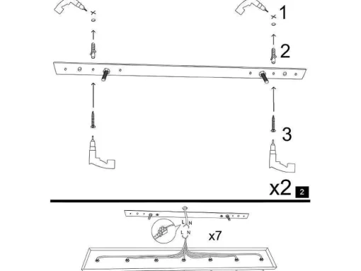 Hanglamp Met Verstelbare Hoogte Yildo - 3 Kappen - L67 X H25/111 Cm - Zwart En Koperkleurig