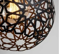 Hanglamp Met Verstelbare Hoogte Celindra - D. 25 X H. 39/119 Cm - Zwart