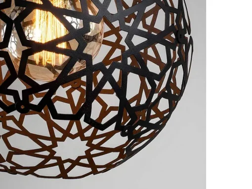 Hanglamp Met Verstelbare Hoogte Celindra - D. 25 X H. 39/119 Cm - Zwart