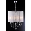 Hanglamp Toscani Van Witte Draden - H 100Cm - Passementstrookje Van Kristal