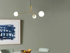 Hanglamp Van Glas En Metaal - D90 X H182 Cm - Goud - Kenora