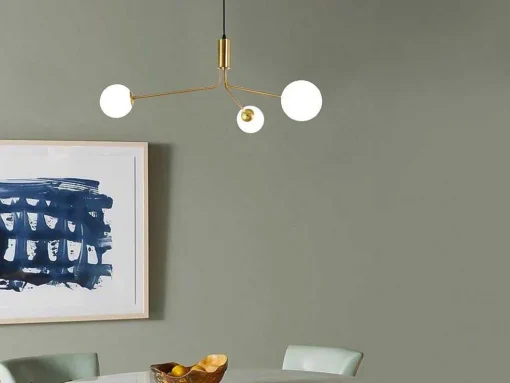 Hanglamp Van Glas En Metaal - D90 X H182 Cm - Goud - Kenora