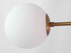Hanglamp Van Glas En Metaal - D90 X H182 Cm - Goud - Kenora