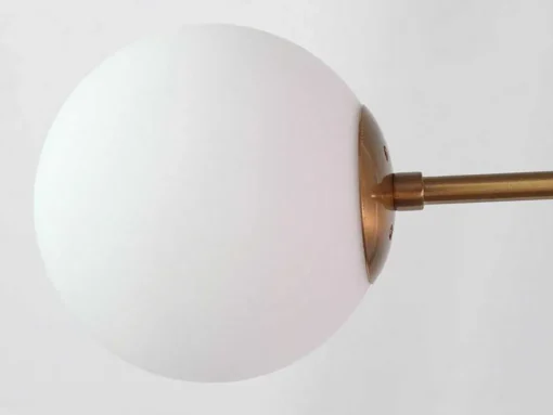 Hanglamp Van Glas En Metaal - D90 X H182 Cm - Goud - Kenora