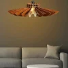Hanglamp Van Mdf - D. 68 Cm X H. 50 Cm - Walnootkleur - Farita