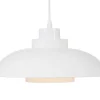 Hanglamp Van Metaal - D34 X H120 Cm - Wit - Briliva