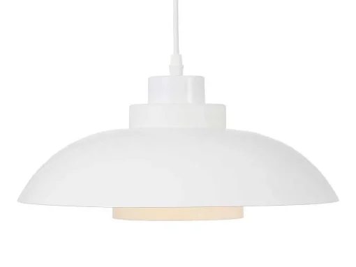 Hanglamp Van Metaal - D34 X H120 Cm - Wit - Briliva