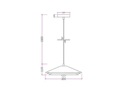 Hanglamp Van Metaal - D35 X H161 Cm - Groen - Kiruna