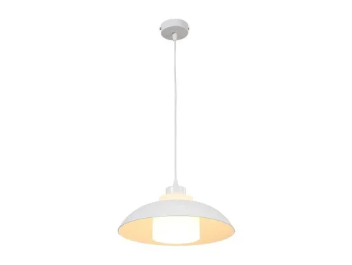 Hanglamp Van Metaal - D34 X H120 Cm - Wit - Briliva