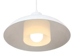 Hanglamp Van Metaal - D34 X H120 Cm - Wit - Briliva