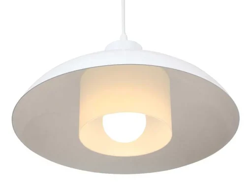 Hanglamp Van Metaal - D34 X H120 Cm - Wit - Briliva