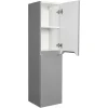 Hangmeubel Enkele Wastafel Met Kolom - Grijs - 80 Cm - Stefanie