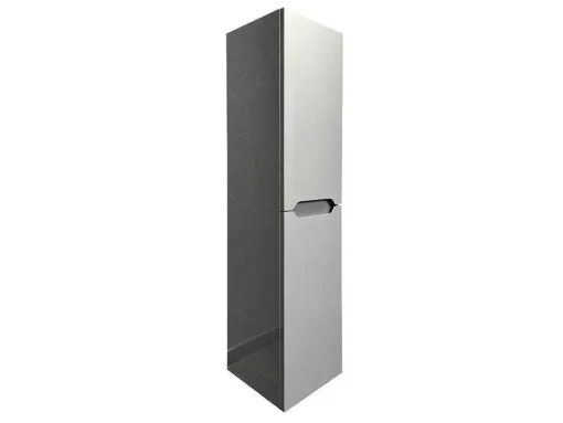 Hangmeubel Enkele Wastafel Met Kolom - Grijs - 80 Cm - Stefanie