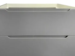 Hangmeubel Enkele Wastafel Met Kolom - Grijs - 80 Cm - Stefanie