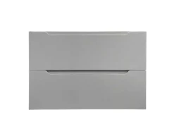 Hangmeubel Enkele Wastafel Met Kolom - Grijs - 80 Cm - Stefanie