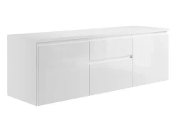 Hangmeubel Onder Wastafel - Wit - 150 Cm - Jimena Ii