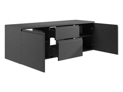 Hangmeubel Onder Wastafel - Grijs - 150 Cm - Jimena Ii