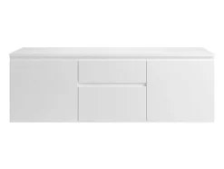 Hangmeubel Onder Wastafel - Wit - 150 Cm - Jimena Ii