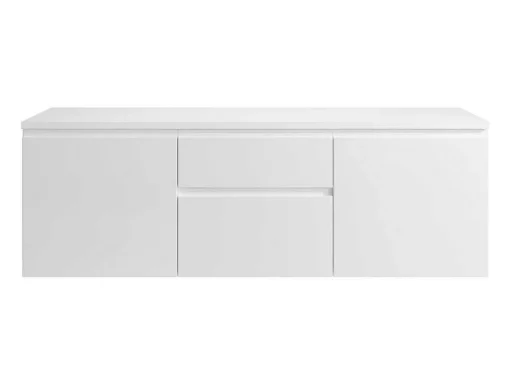 Hangmeubel Onder Wastafel - Wit - 150 Cm - Jimena Ii