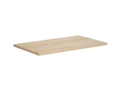 Hangmeubel Voor Badkamer Met Wastafel Om Erop Te Plaatsen - Eikenfineer - 80 Cm - Mesliva