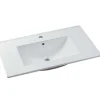 Hangmeubel Voor Badkamer Met Inbouwwastafel - Eikenfineer - 80 Cm - Mesliva