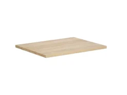 Hangmeubel Voor Badkamer Met Wastafel Om Erop Te Plaatsen - Eikenfineer - 60 Cm - Mesliva
