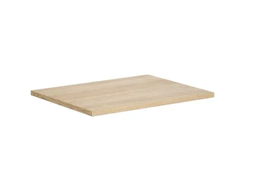 Hangmeubel Voor Badkamer Met Wastafel Om Erop Te Plaatsen - Eikenfineer - 60 Cm - Mesliva