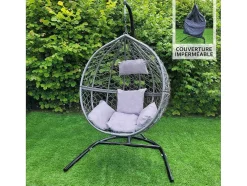 Hangstoel Egg Chair - Grijs - Max: 150 Kg