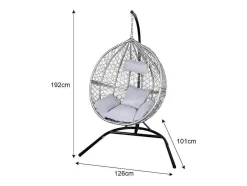 Hangstoel Egg Chair - Grijs - Max: 150 Kg