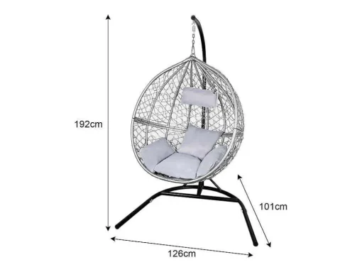 Hangstoel Egg Chair - Grijs - Max: 150 Kg